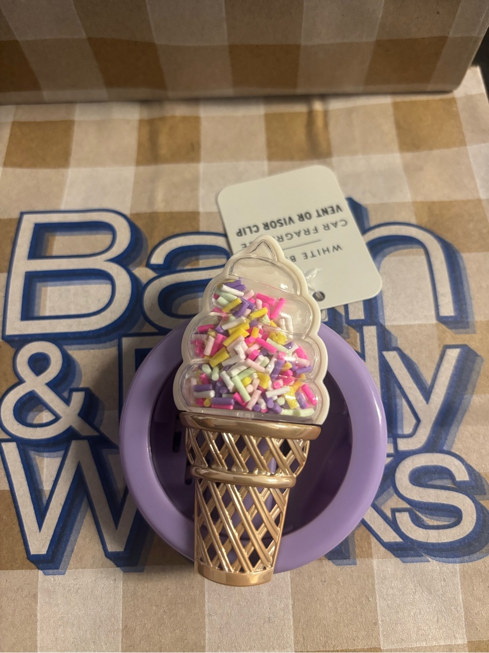 2026 Bath and Body Works Ice Cream Car Fragrance Holder,limited edition